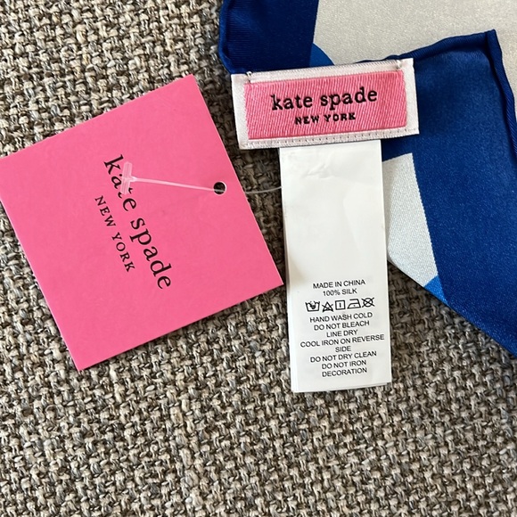 Kate Spade Geo Bloom Silk Square Scarf - Picture 4 of 7